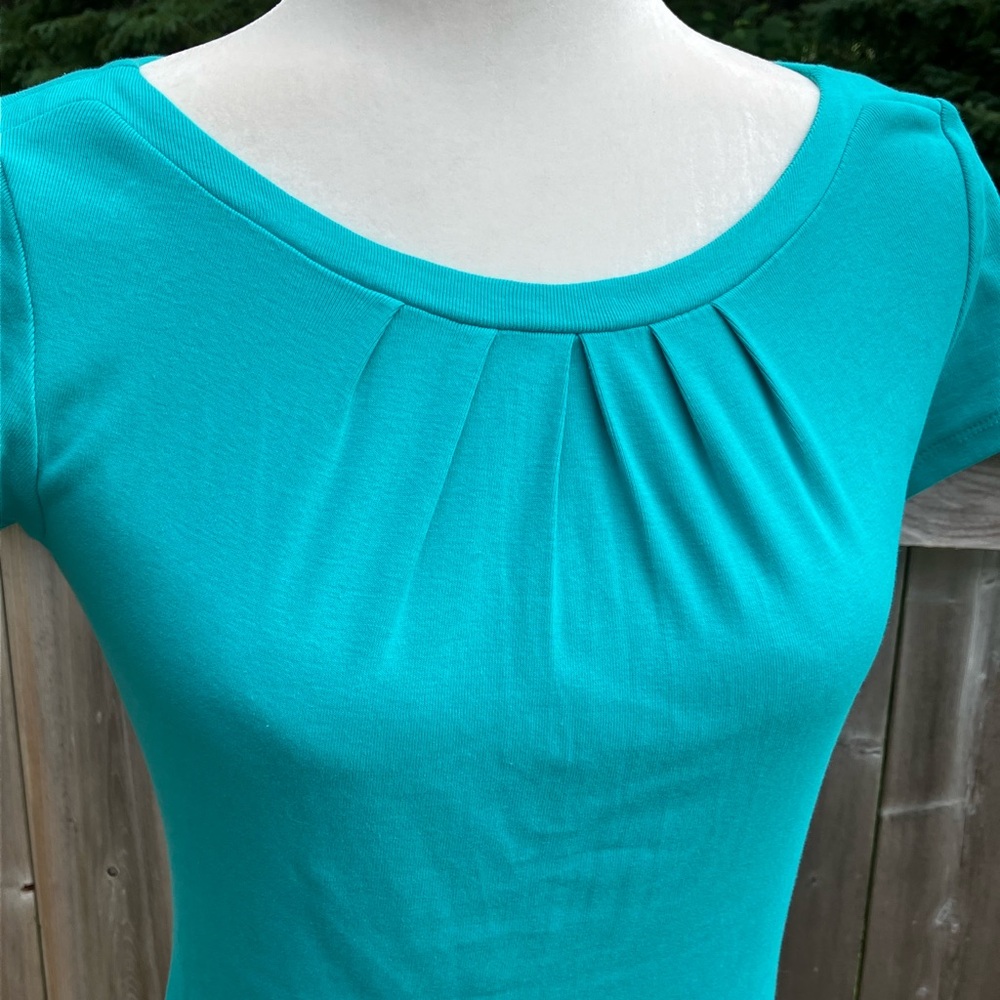 RW&CO Aqua Blue Short Sleeve Top